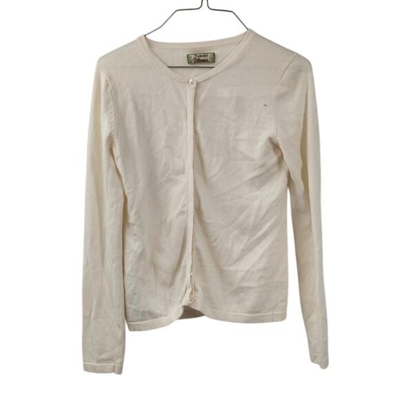 Tommy Bahama Cream Colored Button Down Cardigan Sweater Womens Extra Small XS - Picture 1 of 3